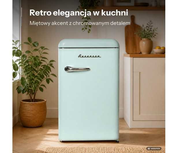 Ravanson LKK-120RM Mini 86cm Miętowa Retro 118L - 1589965 - zdjęcie 3